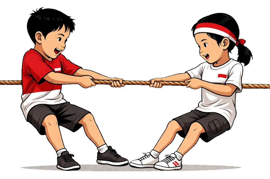 Ilustrasi game Math Tug of War